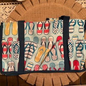 Thirty-One Flip-Flop Print Tote Bag-new